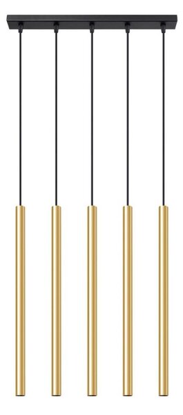 Sollux SL.1198 - Lampadario a sospensione con filo PASTELO 5xG9/8W/230V oro