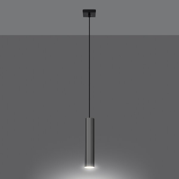 Sollux SL.1204 - Lampadario a sospensione con filo LAGOS 1xGU10/10W/230V cromo