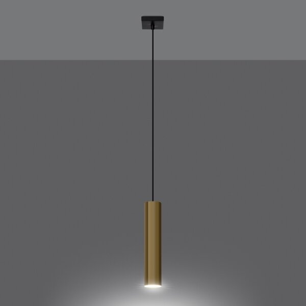Sollux SL.1200 - Lampadario a sospensione con filo LAGOS 1xGU10/10W/230V oro