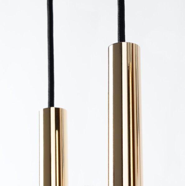 Sollux SL.1197 - Lampadario a sospensione con filo PASTELO 3xG9/8W/230V oro