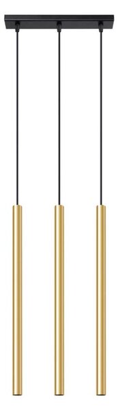 Sollux SL.1196 - Lampadario a sospensione con filo PASTELO 3xG9/8W/230V oro