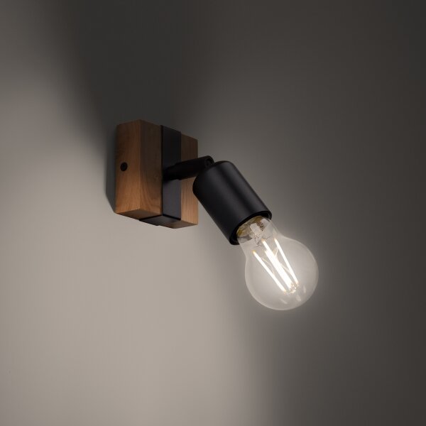 Sollux SL.1295 - Faretto ZUCA 1xE27/15W/230V nero