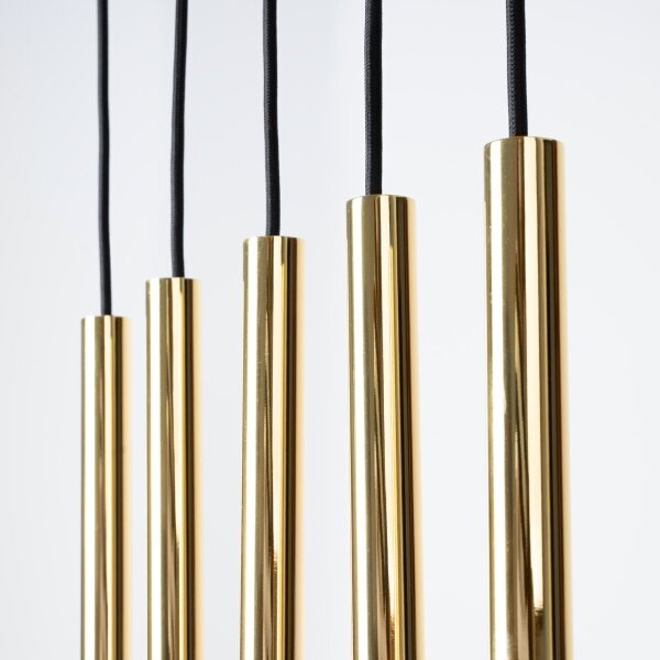 Sollux SL.1198 - Lampadario a sospensione con filo PASTELO 5xG9/8W/230V oro