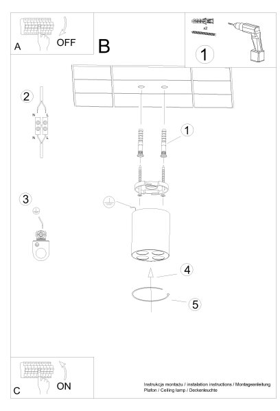 Sollux SL.1210 - Faretto LED ZOE LED/9W/230V nero