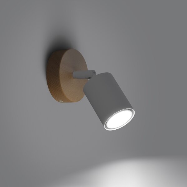 Sollux SL.1285 - Faretto da parete VERDO 1xGU10/10W/230V bianco