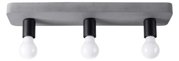 Sollux SL.1158 - Faretto TAVO 3xE27/15W/230V calcestruzzo