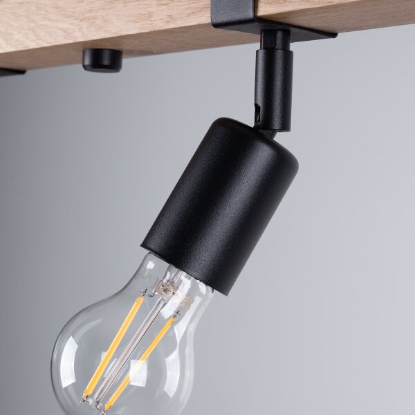 Sollux SL.1298 - Faretto ZUCA 4xE27/15W/230V nero
