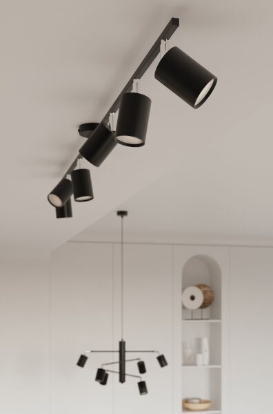 Sollux SL.1168 - Faretto LEMMI 4xGU10/10W/230V nero