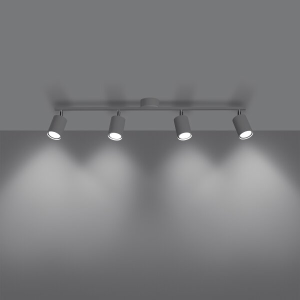 Sollux SL.1227 - Faretto LEMMI 4xGU10/10W/230V bianco