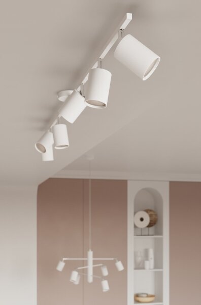 Sollux SL.1227 - Faretto LEMMI 4xGU10/10W/230V bianco