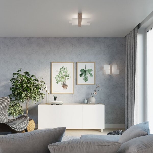 Brilagi - Applique a LED HERA 1xE27/7,5W/230V legno
