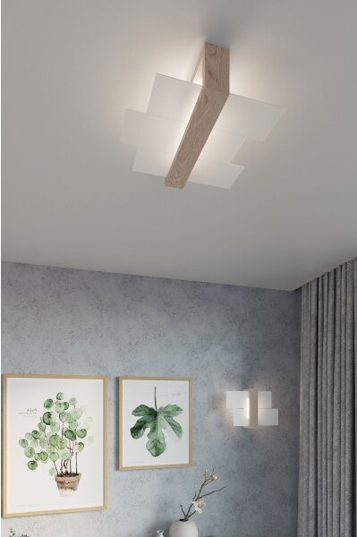 Brilagi - Applique a LED HERA 1xE27/7,5W/230V legno