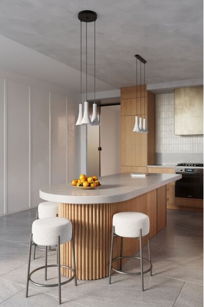 Sollux SL.1224 - Lampadario a sospensione con filo REA 2xE14/12W/230V calcestruzzo