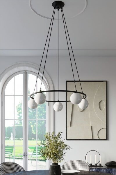 Sollux SL.1213 - Lampadario a sospensione con filo YOLI 3xG9/8W/230V nero