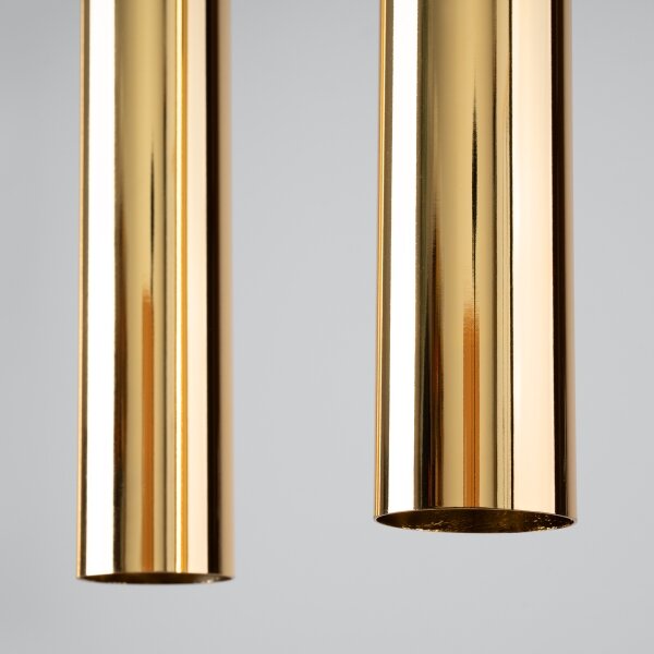 Sollux SL.1241 - Lampadario a sospensione con filo LAGOS 2xGU10/10W/230V oro