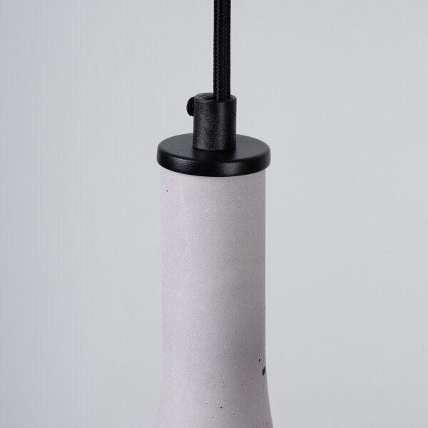 Sollux SL.1224 - Lampadario a sospensione con filo REA 2xE14/12W/230V calcestruzzo