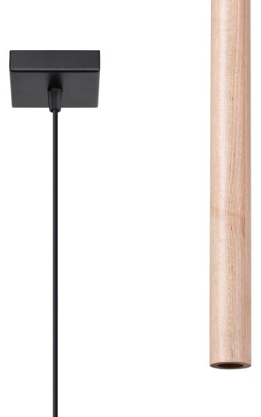 Sollux SL.1266 - Lampadario a sospensione con filo PASTELO 1xG9/8W/230V legno