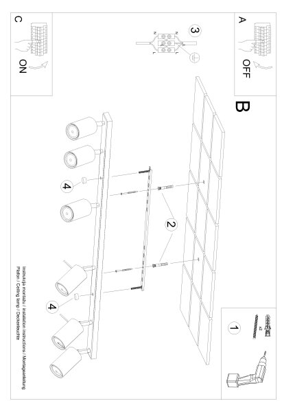 Brilagi - Faretto LED ASMUS 6xGU10/7W/230V bianco