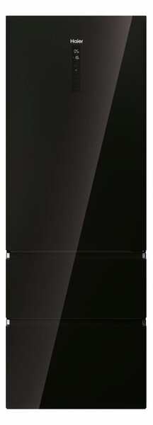 Haier Frigorifero Combinato 3 Porte Capacit 483 Litri Classe energetica D Raffreddamento No Frost colore Nero - HTW7720DNGB 3D 70 Serie 7