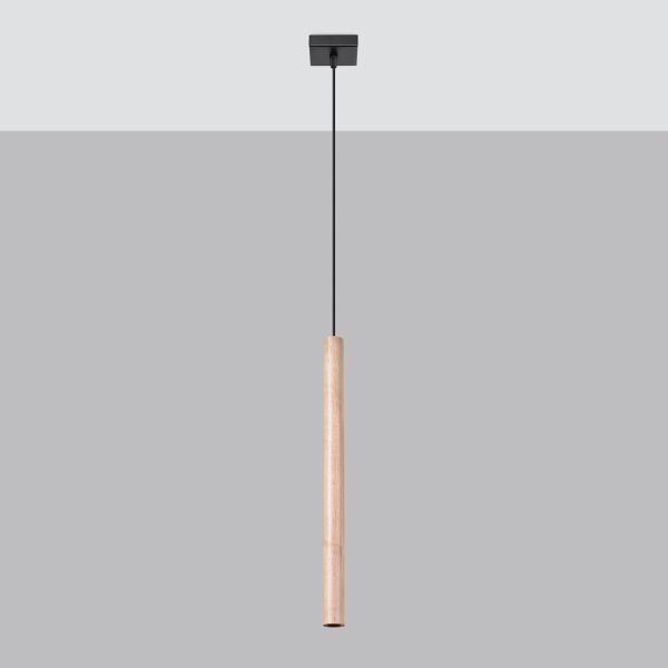 Sollux SL.1266 - Lampadario a sospensione con filo PASTELO 1xG9/8W/230V legno