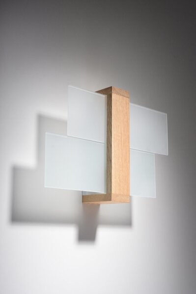 Brilagi - Applique a LED HERA 1xE27/7,5W/230V legno