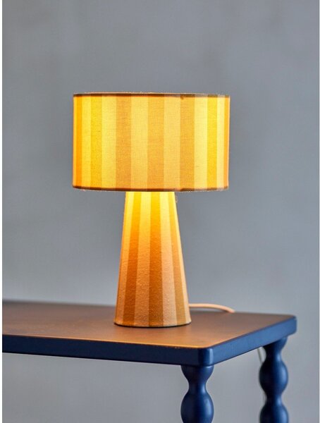 Lampada da tavolo gialla in tessuto con paralume in tessuto (altezza totale 30 cm) Emmie – Bloomingville