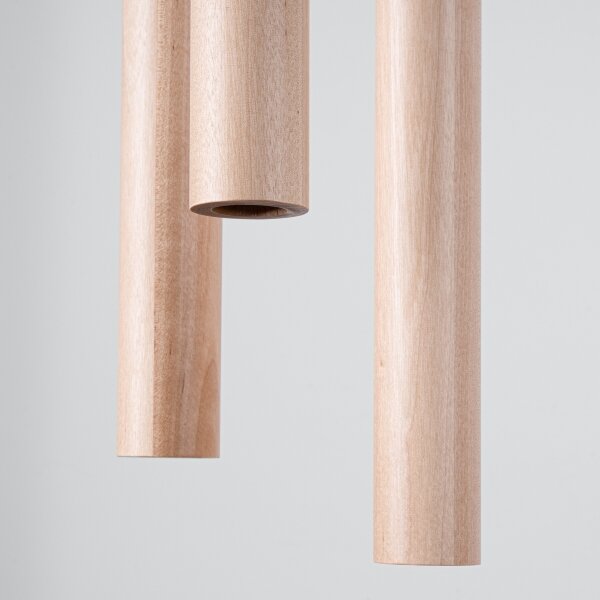 Sollux SL.1268 - Lampadario a sospensione con filo PASTELO 3xG9/8W/230V legno