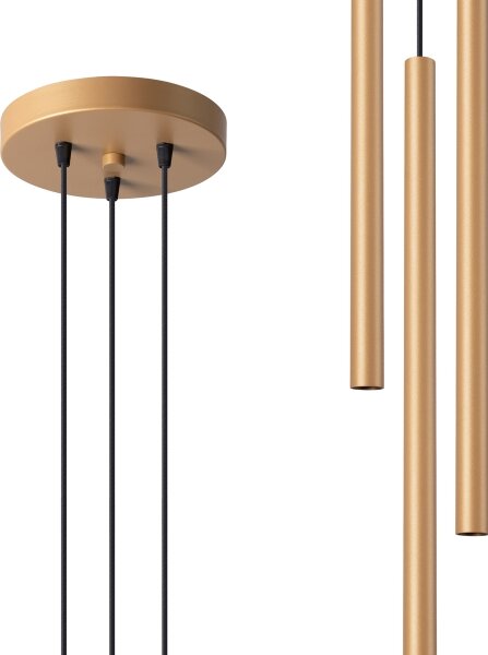 Sollux SL.1172 - Lampadario a sospensione con filo PASTELO 3xG9/8W/230V oro