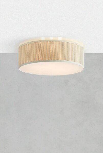 Plafoniera beige in metallo con paralume in tessuto ø 57 cm Lux – Markslöjd
