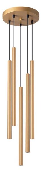 Sollux SL.1174 - Lampadario a sospensione con filo PASTELO 5xG9/8W/230V oro