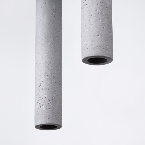 Sollux SL.1273 - Lampadario a sospensione con filo PASTELO 3xG9/8W/230V calcestruzzo