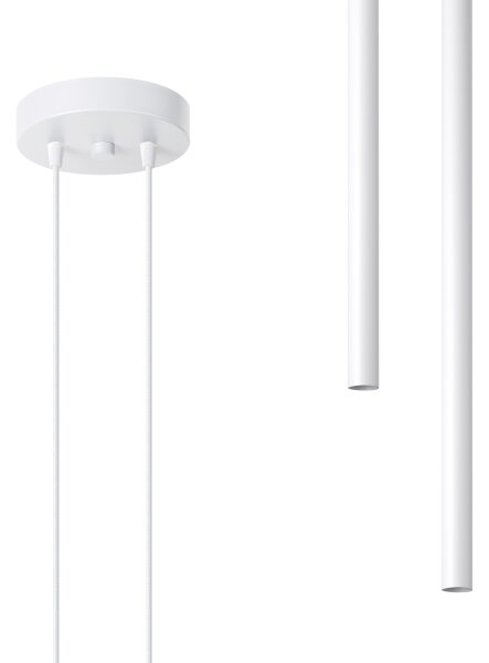 Sollux SL.1303 - Lampadario a sospensione con filo PASTELO 2xG9/8W/230V bianco