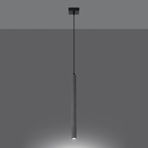 Sollux SL.1271 - Lampadario a sospensione con filo PASTELO 1xG9/8W/230V calcestruzzo