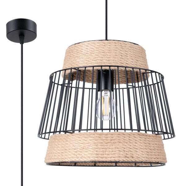 Sollux SL.1253 - Lampadario a sospensione con filo BRILO 1xE27/15W/230V