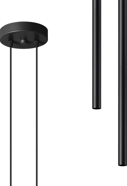 Sollux SL.1304 - Lampadario a sospensione con filo PASTELO 2xG9/8W/230V nero