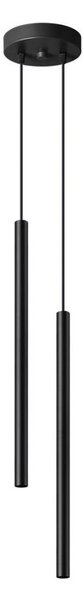 Sollux SL.1304 - Lampadario a sospensione con filo PASTELO 2xG9/8W/230V nero