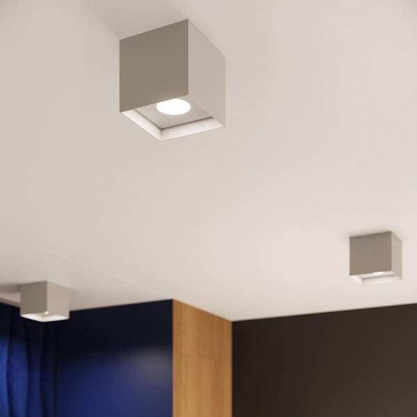 Sollux SL.1278 - Faretto HATI 1xGU10/10W/230V grigio