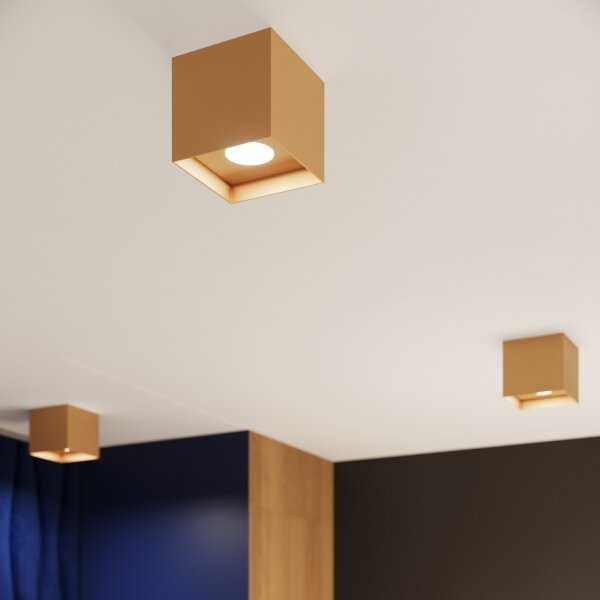 Sollux SL.1279 - Faretto HATI 1xGU10/10W/230V oro