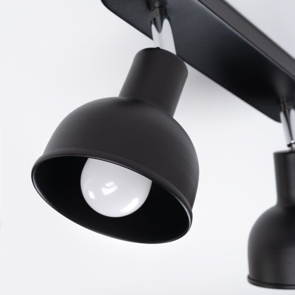 Sollux SL.1317 - Faretto ELBA 2xE27/15W/230V nero