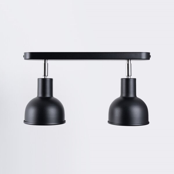 Sollux SL.1317 - Faretto ELBA 2xE27/15W/230V nero