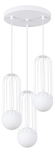Sollux SL.1335 - Lampadario a sospensione con filo BRINA 3xG9/8W/230V bianco