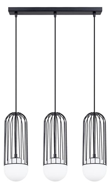 Sollux SL.1334 - Lampadario a sospensione con filo BRINA 3xG9/8W/230V nero