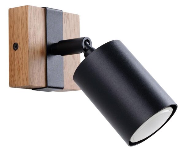 Sollux SL.1343 - Faretto da parete FAGER 1xGU10/10W/230V nero