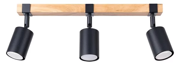 Sollux SL.1345 - Faretto FAGER 3xGU10/10W/230V nero