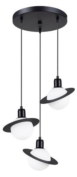 Sollux SL.1359 - Lampadario a sospensione con filo HYPERION 3xG9/8W/230V nero