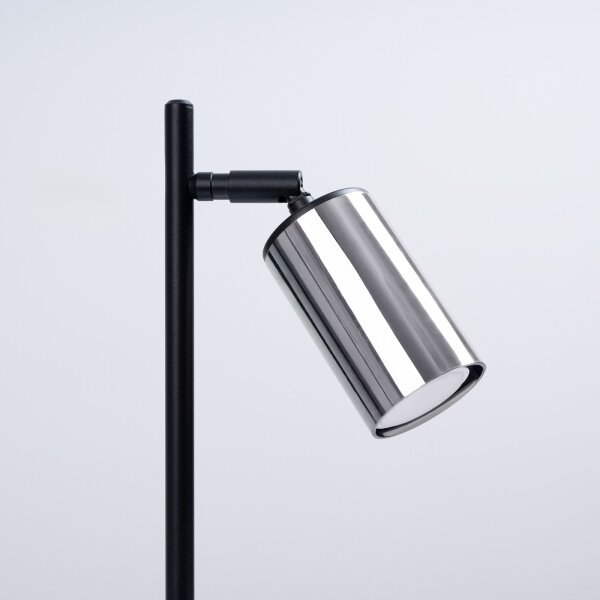 Sollux SL.1373 - Lampada da tavolo WINX 1xGU10/10W/230V nero/cromo