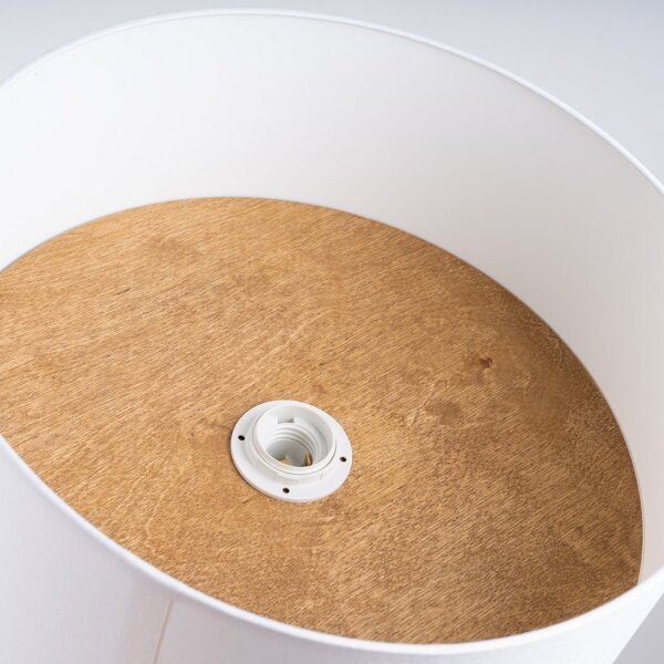 Sollux SL.1393 - Plafoniera TELESTO 1xE27/15W/230V diametro 35 cm bianco/beige