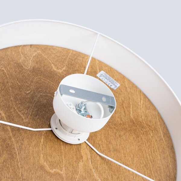 Sollux SL.1393 - Plafoniera TELESTO 1xE27/15W/230V diametro 35 cm bianco/beige