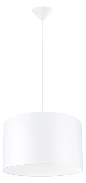 Sollux SL.1404 - Lampadario a sospensione con filo NOVA 1xE27/15W/230V diametro 40 cm bianco