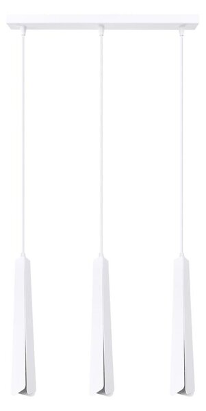 Sollux SL.1399 - Lampadario a sospensione con filo PRYSM 3xG9/8W/230V bianco